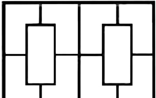 Panacea 84447 Contemporary Trellises, Black, 78" H, Set of 2 – Tall Modern Metal Trellises for Climbing Plants, Geometric Outdoor Garden Trellis with Durable Steel Construction