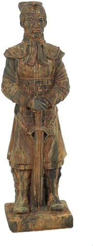 Solid Rock Stoneworks Chinese Warrior- 30in Tall- Rust