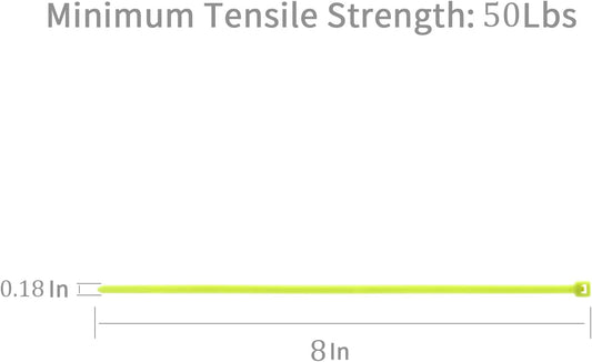 XINGO 1000 PCS Apple Green Zip Ties 8 Inch, 60 LBS Tensile Strength-Heavy Duty, Self-Locking Nylon Plastic Nylon Wire Ties for Indoor and Outdoor Use