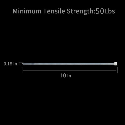 XINGO 100PCS Cable Zip Ties Heavy Duty, Premium Nylon Plastic Wire Ties with 50 Pounds Tensile Strength, Self-Locking Black Nylon Zip Ties for Indoor and Outdoor (10 inch, White)