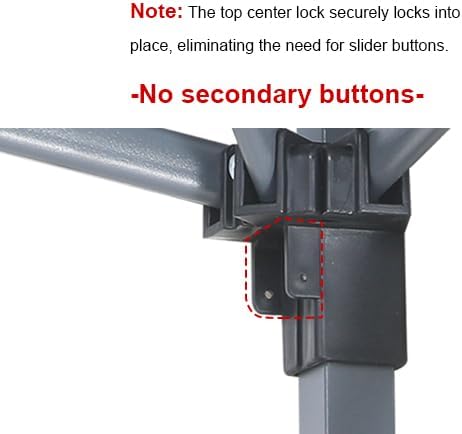 MASTERCANOPY Heavy Duty Pop-up Canopy Tent with Sidewalls (10x10,Red)