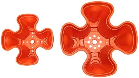 18 inch Large Stackable Planters (Terra-Cotta) Out Door Garden. Vertical Planter. Made USA. Easy to Set up Save a Space. Save a Water.