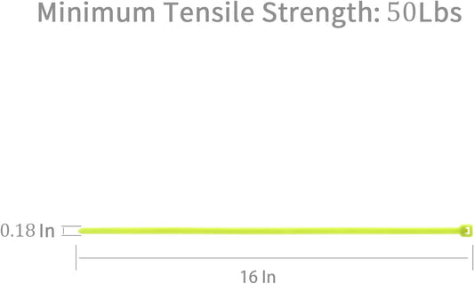 XINGO 100PCS Cable Zip Ties Heavy Duty, Premium Nylon Plastic Wire Ties with 50 Pounds Tensile Strength, Self-Locking Black Nylon Zip Ties for Indoor and Outdoor (16 inch, Apple Green)