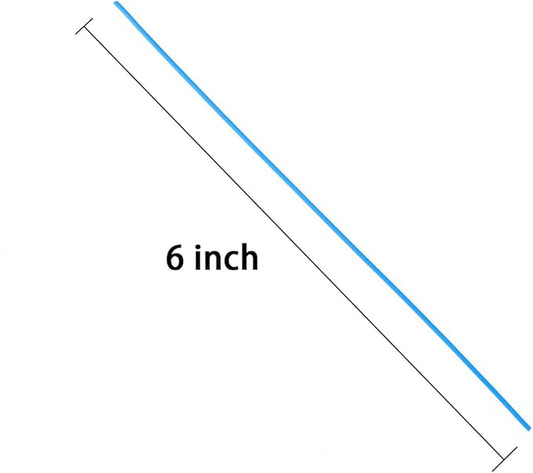 Tangyinrd 200 Pcs 6 inch Garden Twist Tie, Round Plastic Twist Ties for Plants, Vines and Wrapping Cords or Christmas Tree Gardening Plants Growth and Care, Office Home Cable Organization (Blue)