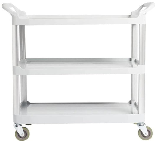 Amazon Basics 3 Shelves Utility Cart with 400 lbs Loading Capacity, Smooth move, Gray (Previously AmazonCommercial brand)
