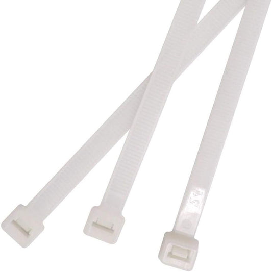4 Inch White Zip Ties (1000 Pieces), 18lb Strength, Nylon Cable Wire Ties