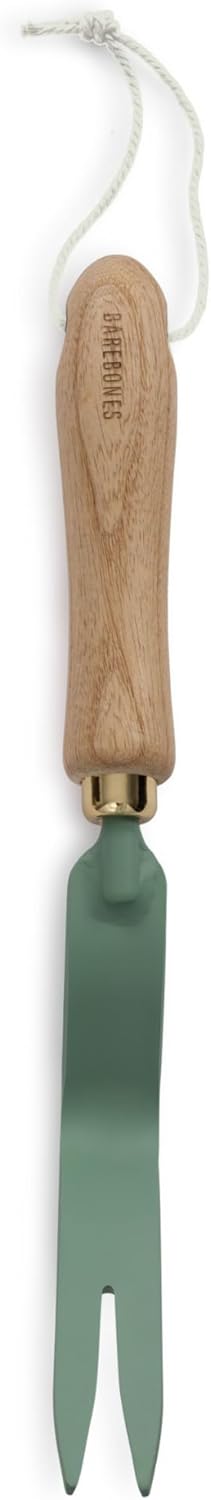 Barebones Dandelion Weeding Fork - Gardening Hand Tools - Japanese Hand Weeder, Weed Puller, and Weed Remover Tool (Ash/Mint)