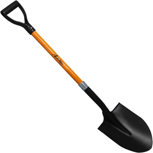 Ashman Heavy-Duty Digging Shovel (6 Pack) 41-Inch with Trenching Blade and Comfortable Handle - Ideal for Garden, Landscaping, Construction, and Masonry - Perfect for Digging Soil, Dirt, and Gravel.