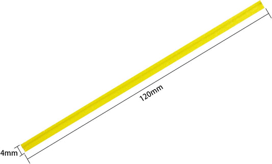 500 Pcs 5" Yellow Paper Twist Ties, for Party Cello Candy Bread Coffee Bags Cake Pops