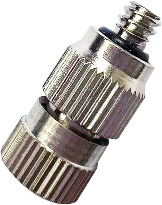 High Pressure Brass Nickel Plated Misting Nozzle for Outdoor Cooling Mist System, 0.2mm Ceramics Orifice, Detachable & Cleanable, 10pcs