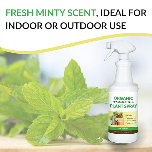 Organic Broad Spectrum Plant Spray - Liquid Plant Food in a Spray Bottle (Foliar Fertilizer) | Use on All Outdoor Plants Including: Vegetables, Herbs & Flowers | No Mixing Required (32oz)