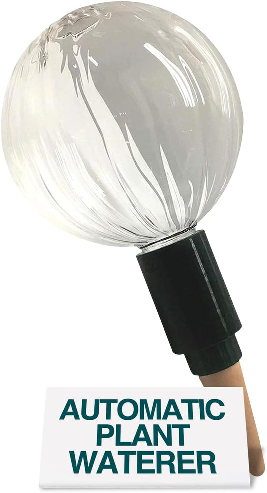 Blumat Glass Plant Self Watering Globes,Automatic Houseplant Drip Irrigation for Indoor Plants, Hanging Plants, Houseplants, Plant Garden Accessories,Vacation Plant Savers,Large Globe Small Adapter