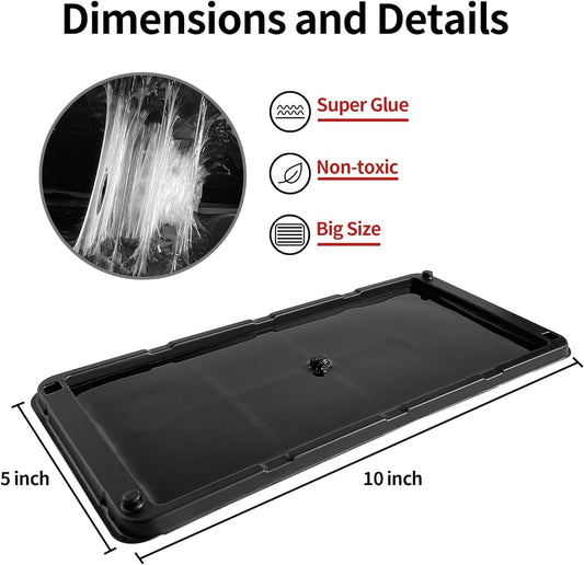 LULUCATCH Super Heavier Mouse Traps 18 Pack for Mice & Snakes with Non-Toxic Glue. Larger Sticky Traps Indoor, Easy to Set, Pet Safe Pest Control