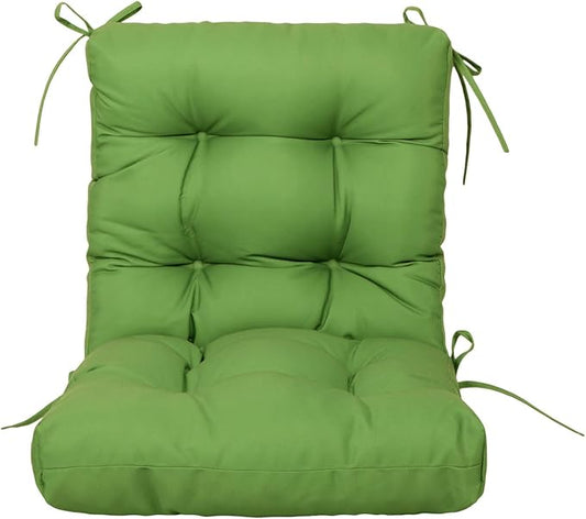 ARTPLAN All Weather Chair Outdoor Cushions Wicker Tufted Pillow with Back for Outdoor Furniture