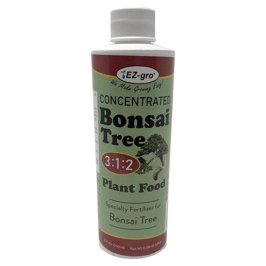 Professional Liquid Bonsai Fertilizer by EZ-gro | 3:1:2 Ratio Concentrate Indoor Plant Fertilizer for Your Bonsai Tree | 8 oz