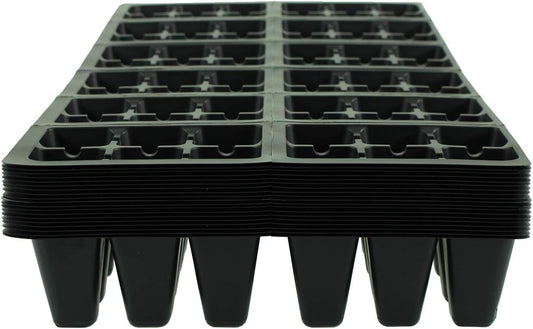 Handy Pantry Black Plastic Garden Tray Inserts – 20 Sheets, 72 Planting Pot Cells Each – 2x3 Nested x12 Configuration – Ideal for Nursery, Greenhouse, Seed Starting, and Vegetable Gardening