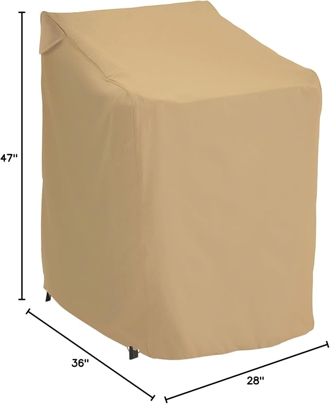 Classic Accessories Terrazzo Stackable Patio Chair Cover