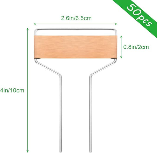 50 PCS Metal Plant Labels Plant Tags 4 Inch Plant Markers For Garden Waterproof Copper Plant Tags Outdoor Garden Label Stakes Reusable Nursery Tags Garden Plant Copper Label For Seedlings