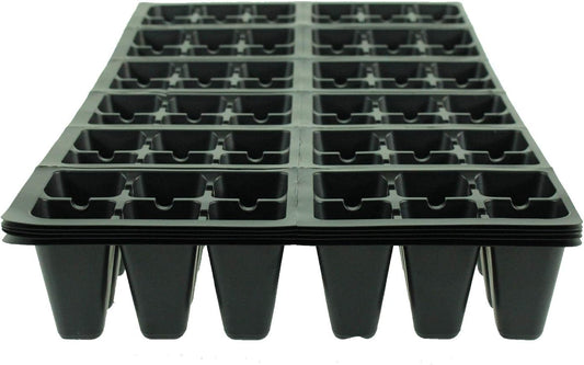 Handy Pantry Black Plastic Garden Tray Inserts – 5 Sheets, 72 Planting Pot Cells Each – 2x3 Nested x12 Configuration – Ideal for Nursery, Greenhouse, Seed Starting, and Vegetable Gardening