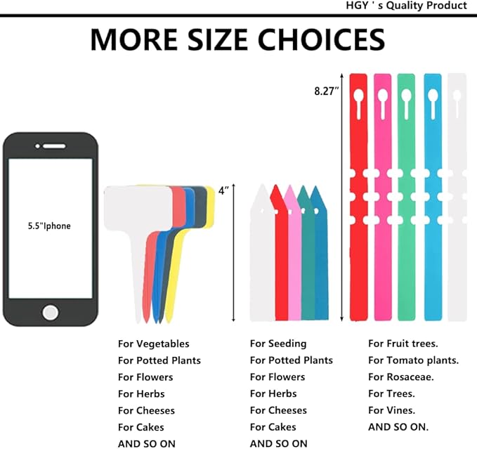 100Pcs Pink Tree Tags Wrap Around Plant Tags Markers,Removable, Adjustable Garden Labels Plant Tags with Large Writing Surface 8.27"x0.8"