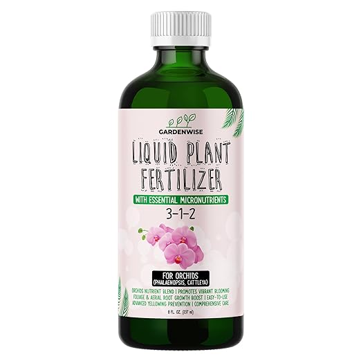 Liquid Orchid Fertilizer Concentrate 3-1-2 with Micronutrients Orchid Care Made Easy (8 OZ)