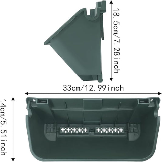 Wall-Mounted Vertical Wall Planter 16 Pack Stackable Wall Planter Indoor Outdoor, Garden Self Watering Wall-Mounted Plastic Planter Plant Flower Pot Holder for Vegetable Fruit Herb