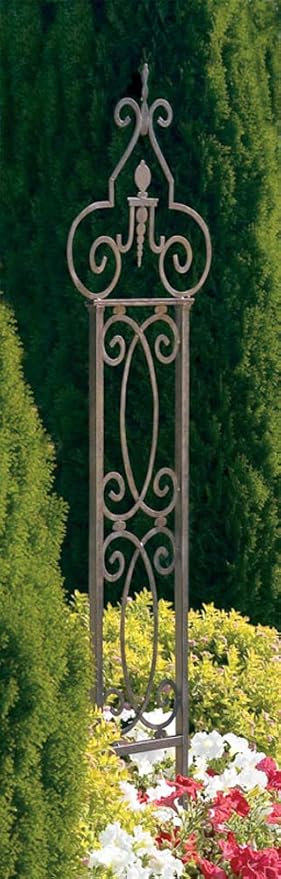 H Potter Garden Trellis for Climbing Plants Wrought Iron Metal for Vine Rose Flower Gar124