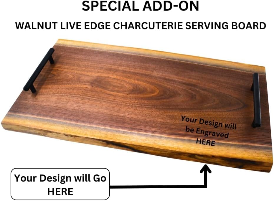 Personalized Cabin Sign Engraved Live Edge Walnut with Bark Custom Wood Family Name Address or Established Date Outdoor Inside Wall Handmade Unique Rustic Décor Gift (Cabin Lakehouse or Any Text Sign)