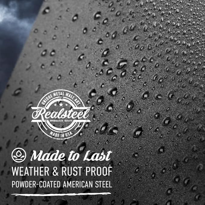 RealSteel ā Customizable Seed & Plant Markers - Outdoor Herb Garden Stakes - Elegant Fruit/Vegetable Labels - Steel Plant Tags for Pots - Classy Design for Farmhouse/Greenhouse ā Watering Can Icon