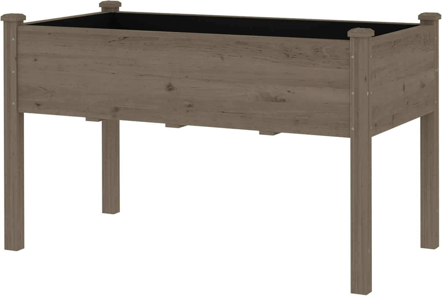 MUPATER 4'x2' Raised Garden Bed, Elevated Planter Box with Drainage Holes for Herbs and Vegetables, Raised Garden Bed with Four Legs for Garden, Patio and Greenhouse, Brown