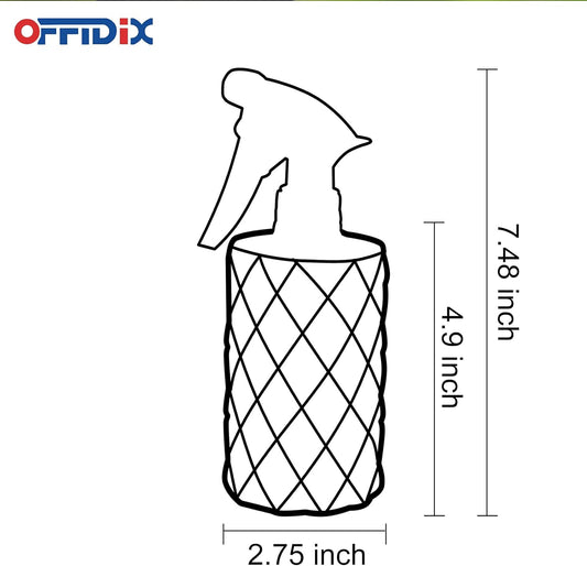 OFFIDIX Glass Spray Bottle, Fine Mist Plant Mister, Handheld Pressure Watering Can, Adjustable Nozzle Glass Spray Bottle, 0.35L/11.8oz Handheld Spray Bottles for Garden Plants Cleaning Solutions