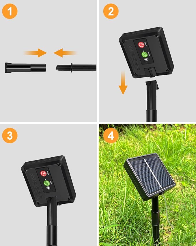 btfarm 2 Pack Solar Rope Lights Outdoor, 120LED 46FT Solar String Lights Outside Waterproof, 8 Lighting Modes Tree Tube Fairy Light Solar Powered for Garden Christmas Yard Party Decoration, Warm White