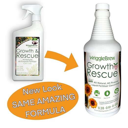 Organic Liquid Fertilizer Concentrate from Worm Castings. Non-toxic, All-Purpose, Plant Food for Gardens, Vegetables, Fruits, Houseplants, Seed Starters, and Ornamentals. (32 Fluid Ounces)