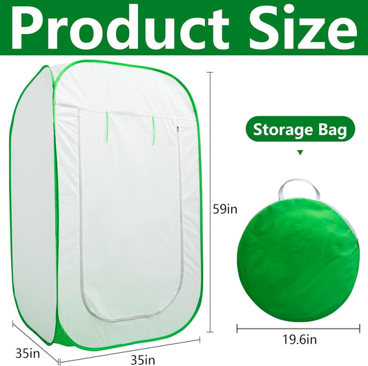 35 x 35 x 59 Inch Pop Up Winter Frost Plant Cover, Gardening Plants Freeze Protection Tent, Warm Plant Protector Enclosure for Snow Frost Protection Indoor & Outdoor