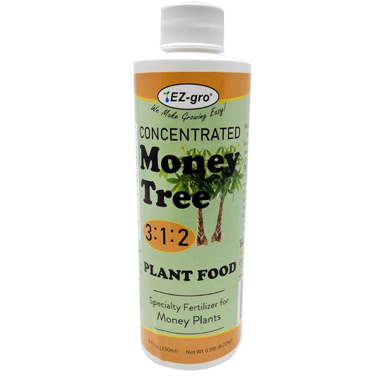 EZ-GRO Professional Liquid Money Tree Fertilizer - 8 oz | Liquid Fertilizer for Money Tree & Houseplants | 3:1:2 Ratio of Concentrated Nutrients for Indoor Plant Food