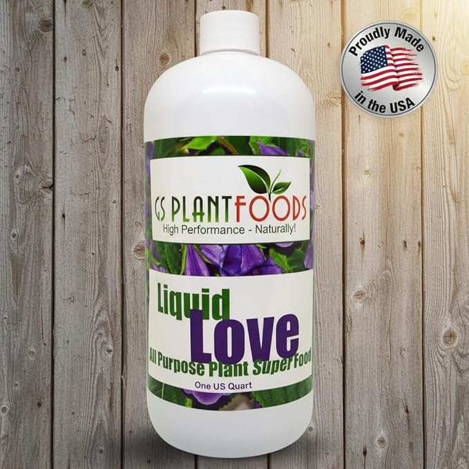 Liquid Love - All Purpose Liquid Fertilizer by GS Plant Foods (32 oz) - Natural Fertilizer for Vegetables, Herb Gardens, House Plants, Fruit Trees, Lawns & Shrubs