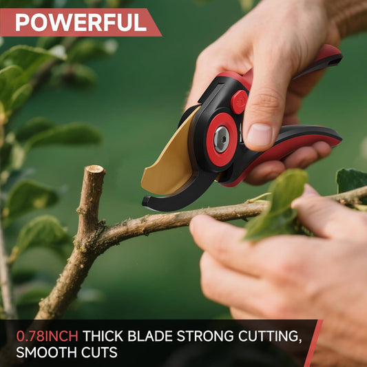 FLORA GUARD Bypass Pruning Shears 8.2" – Ultra Sharp SK5 Steel Blades with Titanium Coating, Ergonomic Rubber Handle Hand Pruners for 3/4" Branch Cutting, Garden Shears for Yard & Fruit Trees