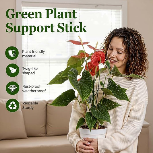 10 Packs Stackable Monstera Plant Support Stakes, Garden Trellis Plants Stakes for Indoor Outdoor Use, Plant Sticks Support Structures for Climbing Plants, Pots, Monstera, Pothos, Philodendron