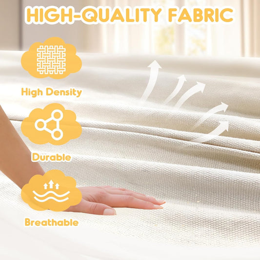 ANYOO Cotton Hammock Portable Camping Hammocks for Hanging Sturdy Garden Comfortable Fabric Hammock with Tree Straps Up to 660lbs with Travel Bag for Camping Outdoor/Indoor Patio Backyard