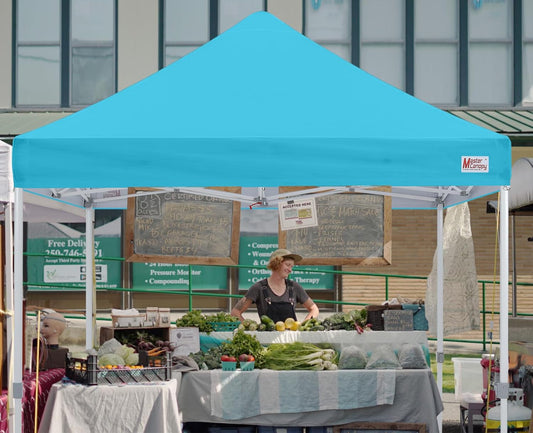 MASTERCANOPY Pop Up Canopy Tent Commercial Grade 10x10 Instant Shelter (Sky Blue)