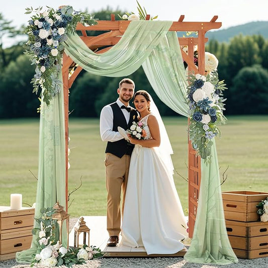 Giantex 85inch Wooden Garden Arch Wedding Arch for Ceremony, Garden Arbor Trellis for Climbing Plants Vines, Easy Assembly, Outdoor Flower Arches Wedding Arbor for Bridal Party