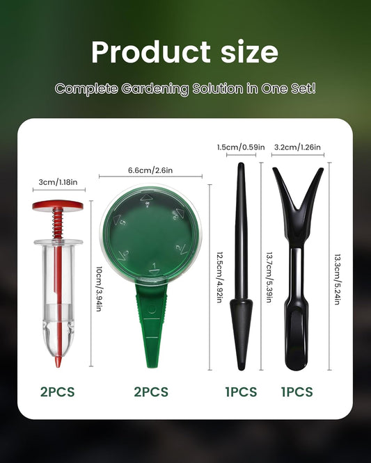 Mini Seed Spreader Set, Seed Planter Tool for Small Seed, Tiny Seed Dispenser with 5 Degree, Seed Sower 6 PCS