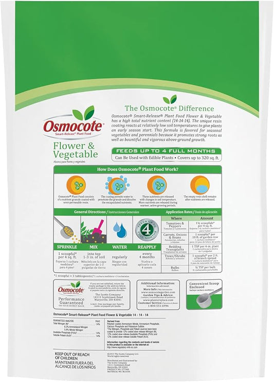Osmocote Smart-Release Plant Food Flower & Vegetable, 8 lb.