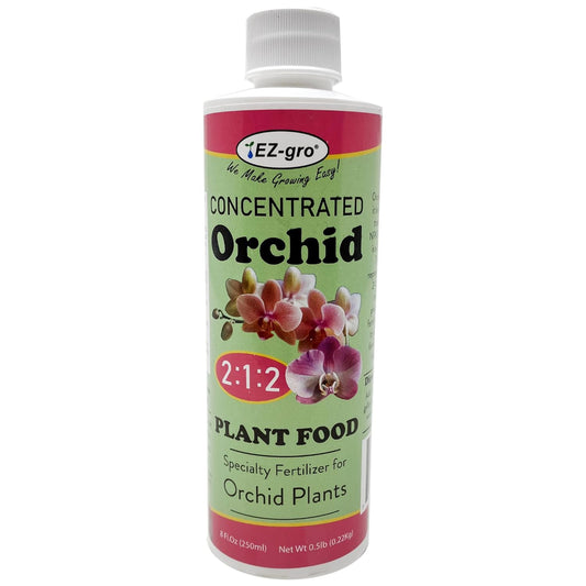 Professional Liquid Orchid Fertilizer by EZ-gro | 3:1:2 Ratio of Concentrate Indoor Plant Fertilizer for Orchid Food | 8 oz