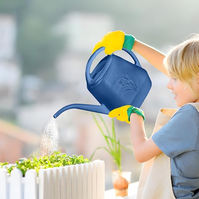 Plastic Watering Can - Blue - 1 Gallon