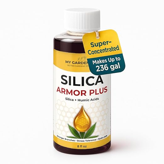 Silica for Plants with Humic Acids ā Hydroponic Nutrients & Bloom Fertilizer ā Stronger Branches, Stress Tolerance & Big Bloom Growth ā Hydroponic Plant Food for Indoor & Outdoor Growers (8 oz)