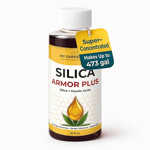 Silica for Plants with Humic Acids ā Hydroponic Nutrients & Bloom Fertilizer ā Stronger Branches, Stress Tolerance & Big Bloom Growth ā Hydroponic Plant Food for Indoor & Outdoor Growers (16 oz)