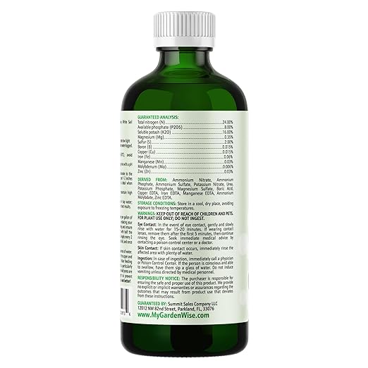 Peace Lily Fertilizer: 3-1-2 Liquid Fertilizer with Essential Micronutrients - The Ultimate Food for Spathiphyllum, Perfect for Indoor Plants (16 OZ)