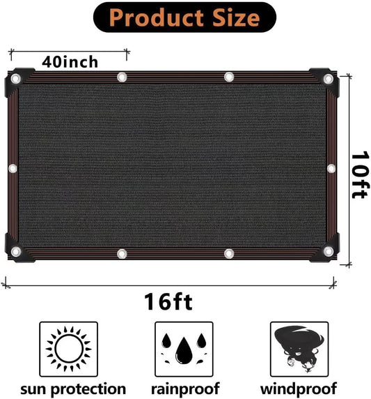 Shade Cloth - 70-90% Sunblock Net for Garden Patio,Shade Sails for Plants Greenhouse Outdoor Pergola Lawn Swimming Sun Shade Cloths for Kennel Chicken Coop Easier to Hang Shade Net Cover