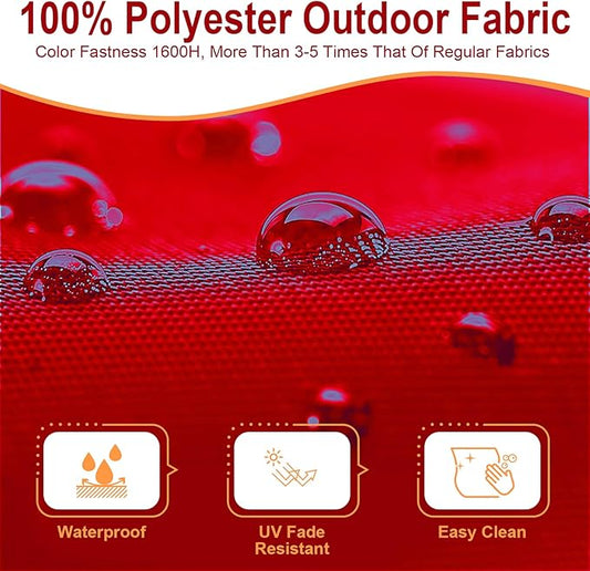 Outdoor Swing Chaise Lounge Replacement Cushion and Canopy,for Patio Furniture Hanging Hammock Chair Pad, Sun Resistant Breathable Waterproof